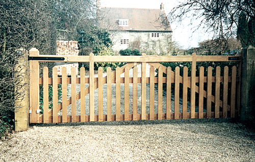 Concave Wooden Gate